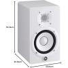 imageYAMAHA HS8 Studio Monitor Black 8 InchWhite