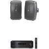 imageYAMAHA RS202BL Stereo ReceiverRS202BL w 2 Outdoor Speakers Black