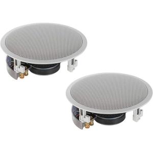 imageYAMAHA NS IW560C 8quot 2 Way In Ceiling Speaker System for Custom Installations White150Watts