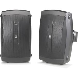 imageYAMAHA NSAW150BL 2Way IndoorOutdoor Speakers Pair Black  Wired2 Speakers