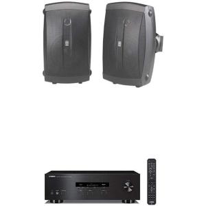 imageYAMAHA RS202BL Stereo ReceiverRS202BL w 2 Outdoor Speakers Black