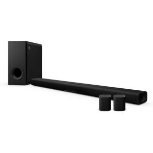 imageYAMAHA True X 50A Bundle  True X BAR 50A Sound Bar with Dolby Atmos Wireless Subwoofer Alexa Builtin  Pair of True X Speaker 1A Portable Wireless Surround Sound Speakers with Bluetooth BlackTrue X 50A Bundle